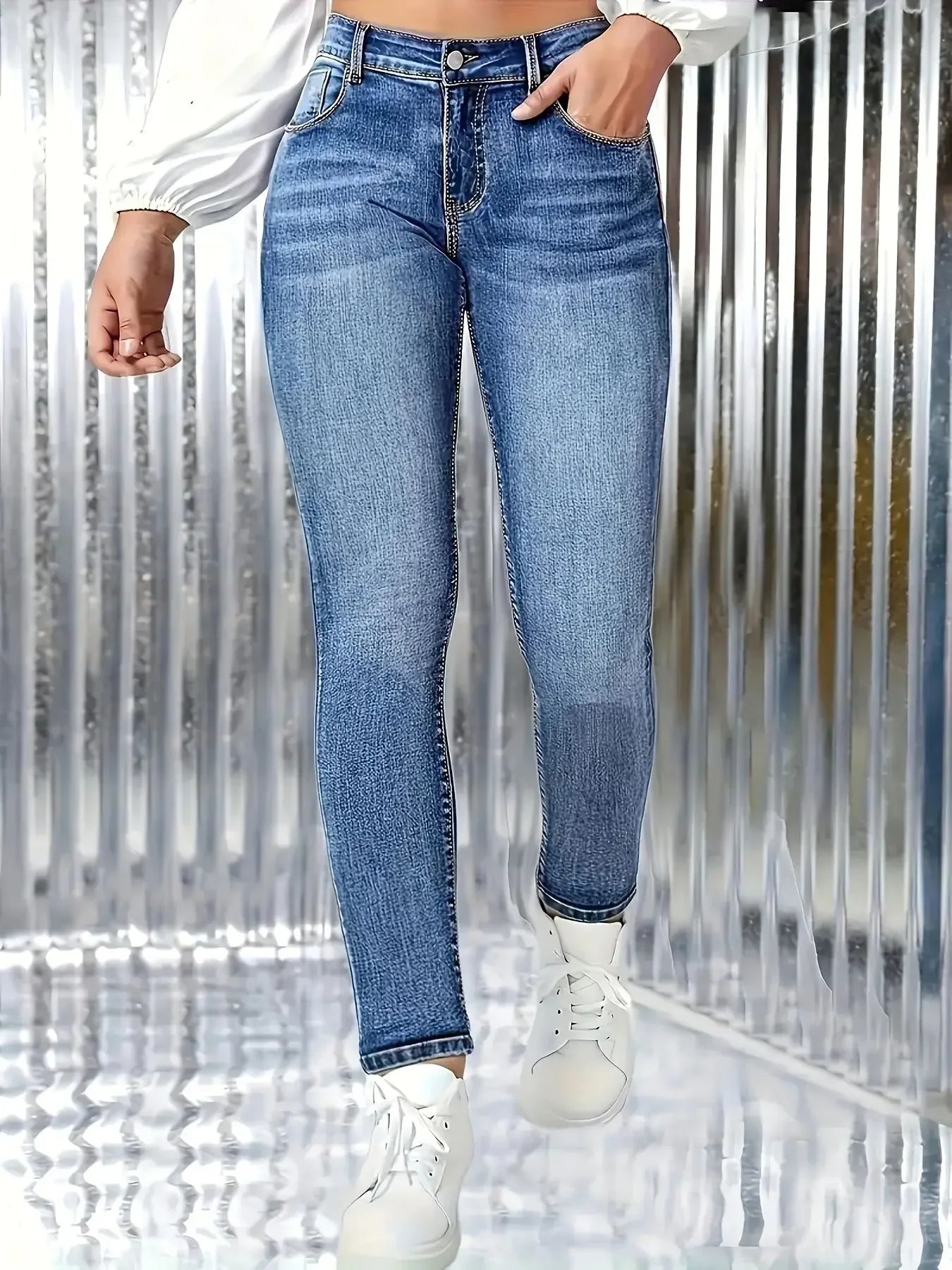 Jean Skinny Taille Haute Elara