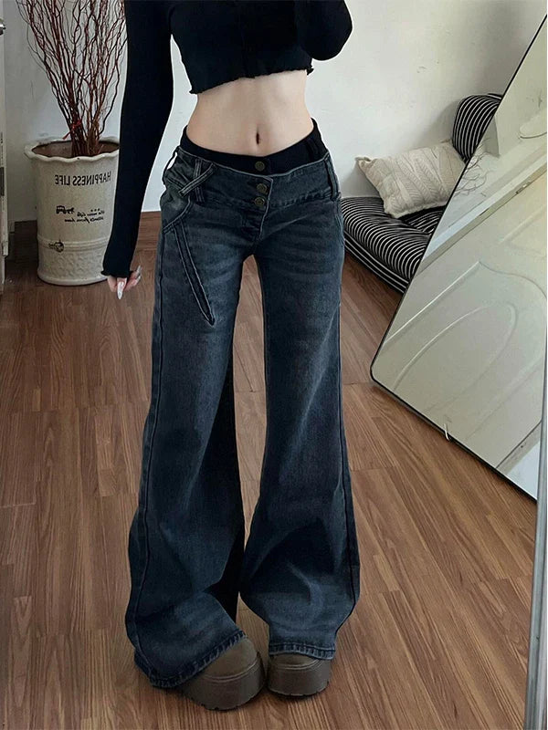 Jean Micro-Évasé Washed Sierra