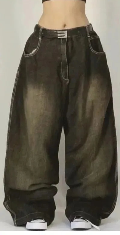 Jean Large Baggy Light-Wash Vintage Sora